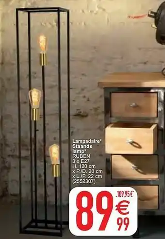 Cora Lampadaire staande lamp ruben aanbieding