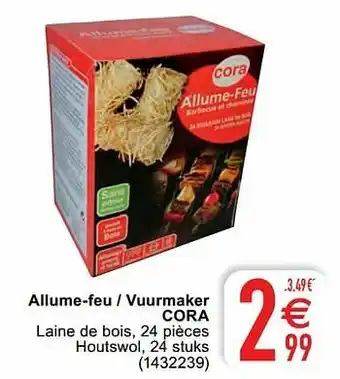 Cora Allume-feu - vuurmaker cora aanbieding