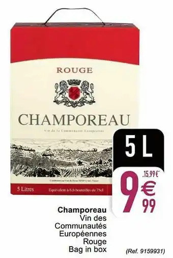 Cora Champoreau vin des communautés européennes rouge aanbieding
