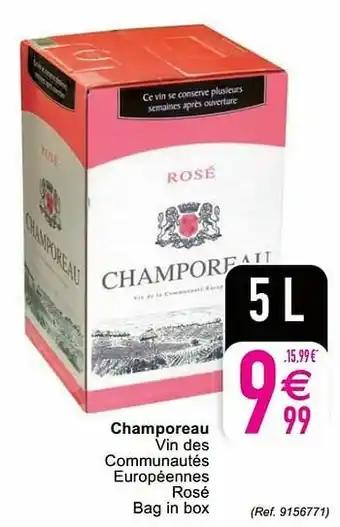 Cora Champoreau vin des communautés européennes rosé aanbieding