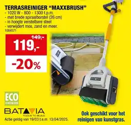Hubo TERRASREINIGER MAXXBRUSH -1020 W-800-1300 t.p.m aanbieding