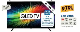Electro Depot Samsung 75" Smart TV aanbieding