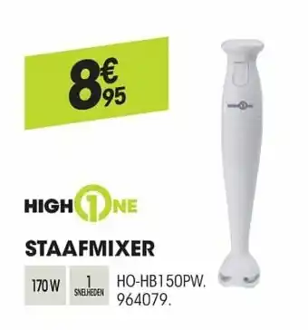 Electro Depot High One Staafmixer aanbieding