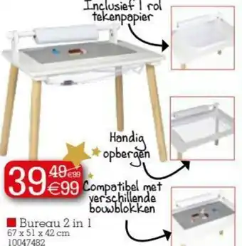 Bureau 2 in 1 67x51x42cm