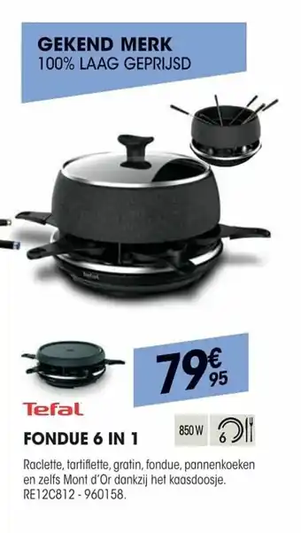 Electro Depot Tefal Fondue 6 in 1 aanbieding