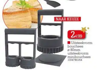 Uitsteekvorm bouchees 80mm