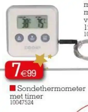 Sondethermometer met timer