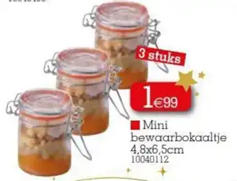 Yess Mini bewaarbokaaltje 4.8x6.5cm aanbieding