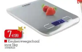 Yess Keukenweegschaal inox 5kg aanbieding
