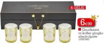 Geurkaars in koffer gingko electrolpate