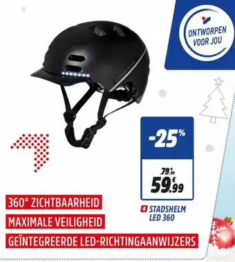 Intersport Stadshelm LED 360 aanbieding