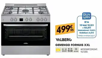 Electro Depot Valberg Gemengd Fornuis XXL aanbieding