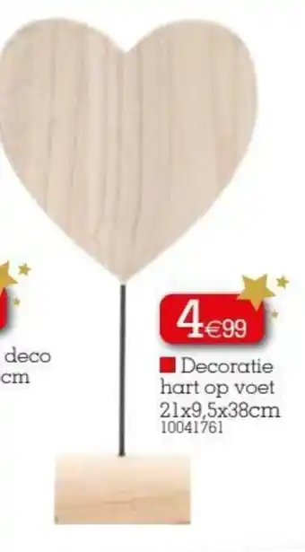 Yess Decoratie hard op voet 21x9.5x38cm aanbieding