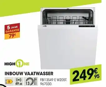 Electro Depot High One Inbouw Vaatwasser aanbieding