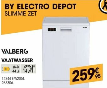 Electro Depot Valberg Vaatwasser aanbieding