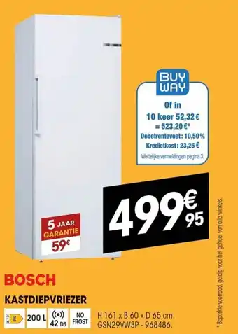 Electro Depot Bosch Kastdiepvriezer aanbieding