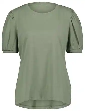 HEMA HEMA Dames T-shirt Pofmouw Lichtgroen (lichtgroen) aanbieding