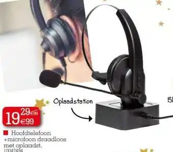 Hoofdtelefoon +microfoon draadloos