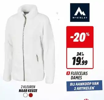 Intersport McKinley Fleecejas dames aanbieding