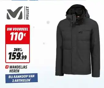 Intersport Millet Wandeljas heren aanbieding