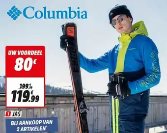 Intersport Columbia Jas aanbieding