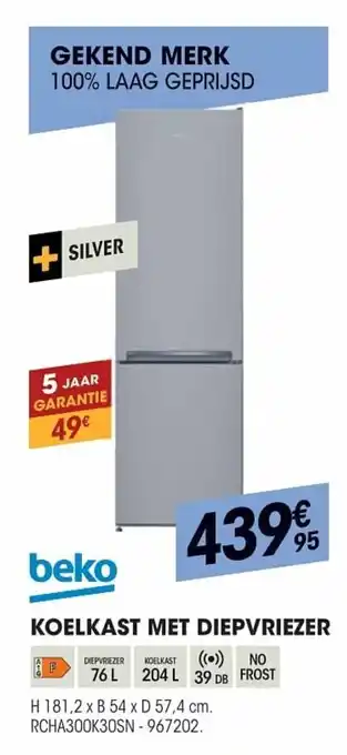 Electro Depot Beko Koelkast Met Diepvriezer aanbieding