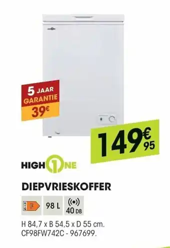 Electro Depot High One Diepvrieskoffer aanbieding