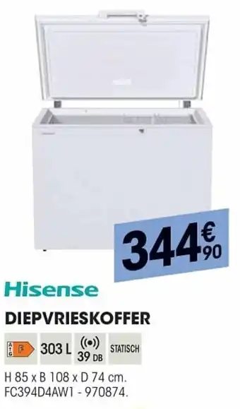 Electro Depot Hisense Diepvrieskoffer aanbieding
