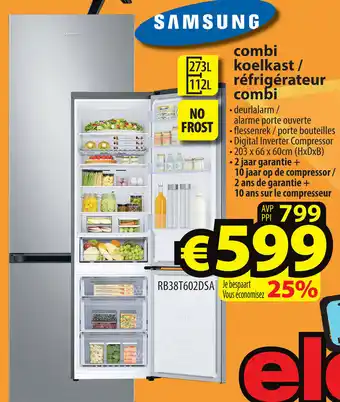 ElectroStock SAMSUNG Koelkast | RB38T602DSA aanbieding
