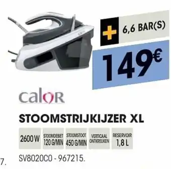 Electro Depot Calor Stoomstrijkijzer XL aanbieding