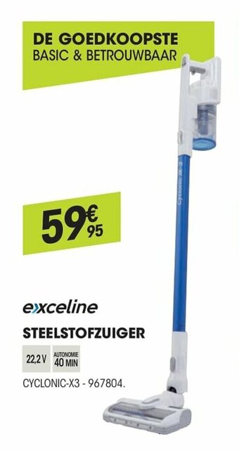 Electro Depot Exceline Steelstofzuiger aanbieding