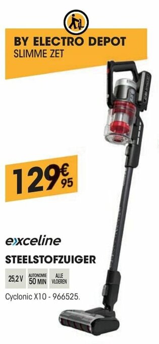 Electro Depot Exceline Steelstofzuiger aanbieding