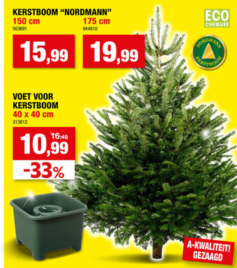 Kerstboom Nordmann 150cm