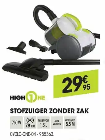 Electro Depot High One Stofzuiger Zonder Zak aanbieding
