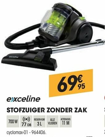 Electro Depot Exceline Stofzuiger Zonder Zak aanbieding