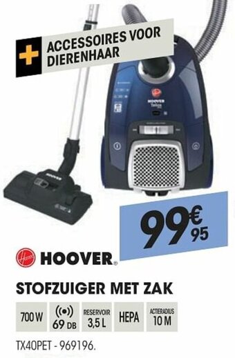 Electro Depot Hoover Stofzuiger Met Zak aanbieding
