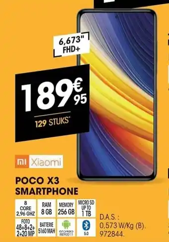 Electro Depot Xiaomi Poco X3 Smartphone aanbieding