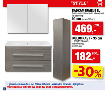 Hubo Badkamermeubel Style aanbieding