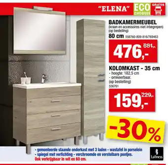 Hubo Badkamermeubel Elena 80cm aanbieding