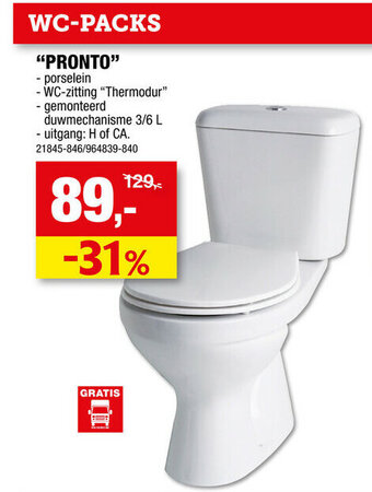 Hubo WC-pack Pronto aanbieding