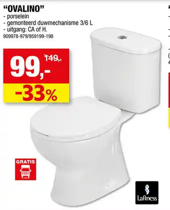 Hubo Lafines WC-pack Ovalino aanbieding