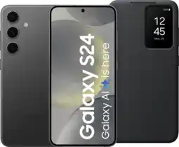 Coolblue Samsung Galaxy S24 128GB Zwart 5G + Smart View Book Case Zwart aanbieding