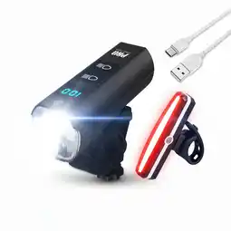 Decathlon Fietsverlichting USB Oplaadbaar - 1300 & 120 Lumen - Racefiets aanbieding