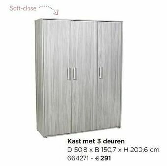Kast met 3 deuren