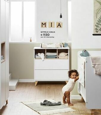 Dreambaby 3-delige babykamer met kast met 2 deuren aanbieding