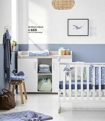 Dreambaby 3-delige meegroeikamer met kast met 2 deuren aanbieding
