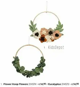 Flower hoop flowers