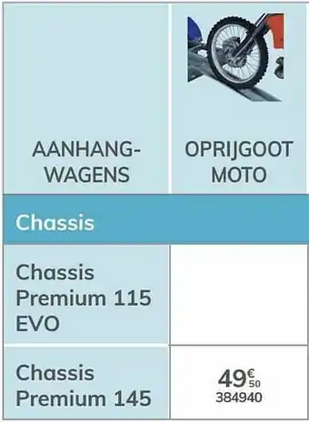 Auto5 Oprijgoot moto chassis premium 145 aanbieding