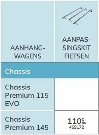 Auto5 Aanpassingskit fietsen chassis premium 145 aanbieding