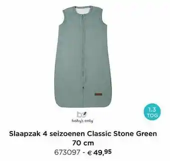 Dreambaby Slaapzak 4 seizoenen classic stone green aanbieding